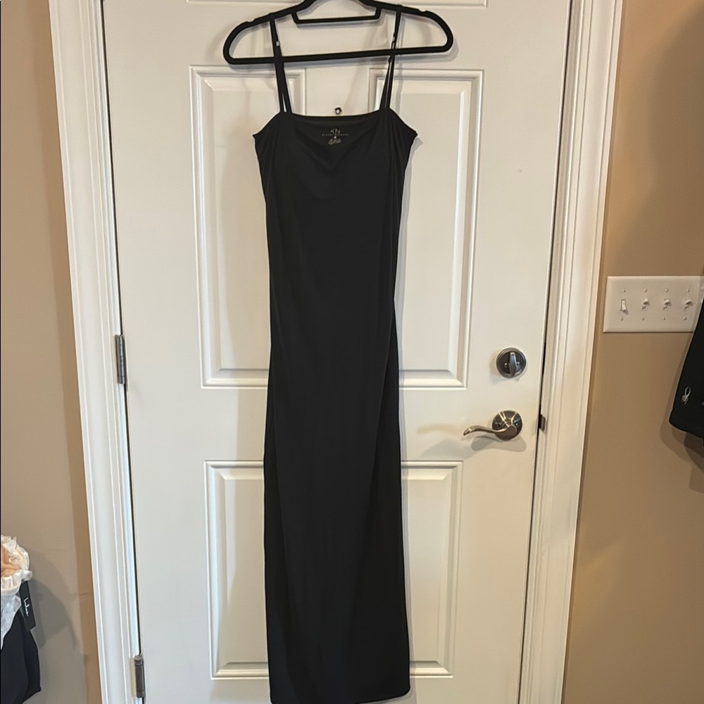 Klassy Network Sleek Black Maxi Dress